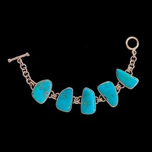 Sterling silver-authentic turquoise stones